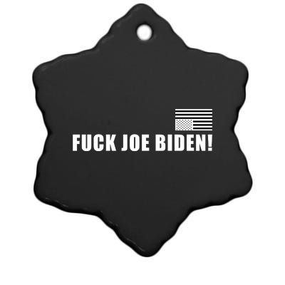 FJB F Joe Biden Upside Down American Flog Ceramic Star Ornament