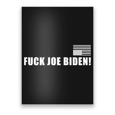 FJB F Joe Biden Upside Down American Flog Poster