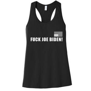 FJB F Joe Biden Upside Down American Flog Women's Racerback Tank