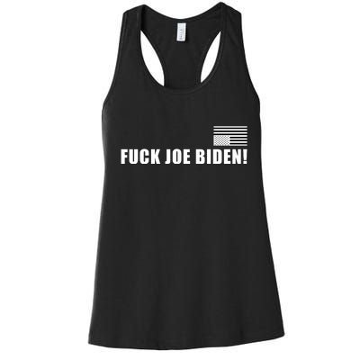 FJB F Joe Biden Upside Down American Flog Women's Racerback Tank