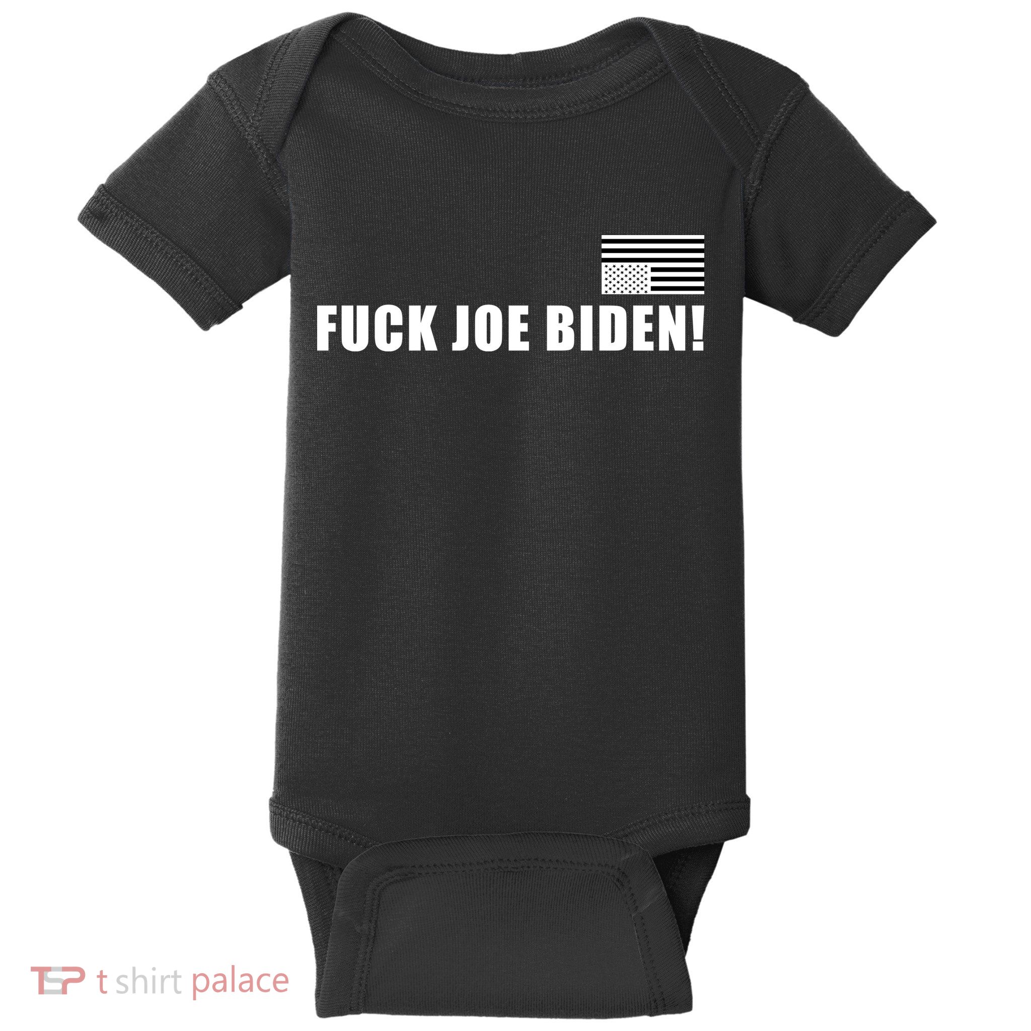 FJB F Joe Biden Upside Down American Flog Baby Bodysuit