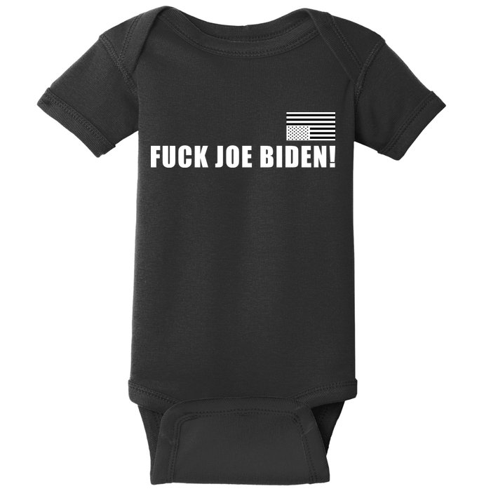 FJB F Joe Biden Upside Down American Flog Baby Bodysuit