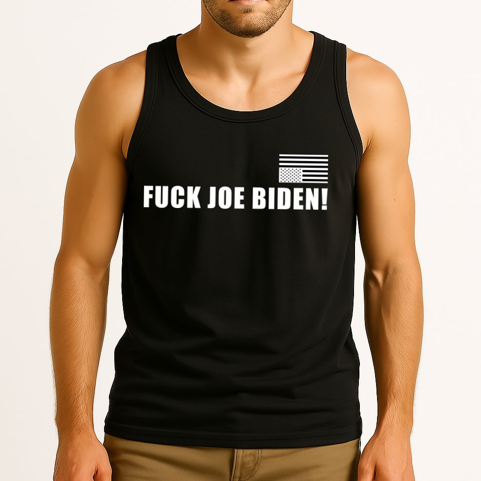FJB F Joe Biden Upside Down American Flog Tank Top