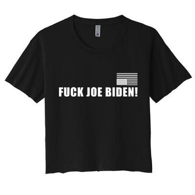 FJB F Joe Biden Upside Down American Flog Crop Top