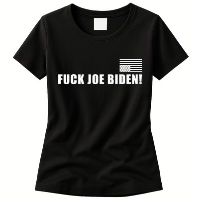 FJB F Joe Biden Upside Down American Flog Womens T-Shirt