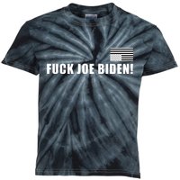 FJB F Joe Biden Upside Down American Flog Kids Tie-Dye T-Shirt