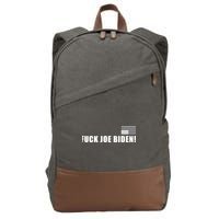 FJB F Joe Biden Upside Down American Flog Cotton Canvas Backpack