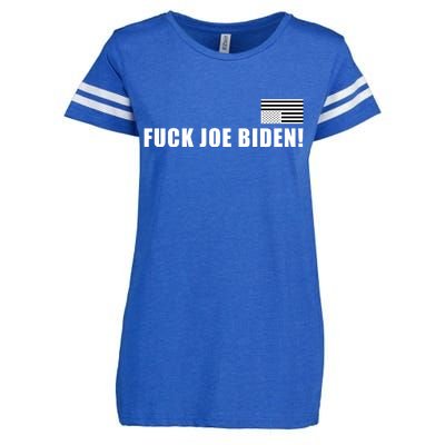 FJB F Joe Biden Upside Down American Flog Enza Ladies Jersey Football T-Shirt