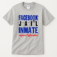 Funny Facebook Jail Inmate Repeat Offender Tall T-Shirt
