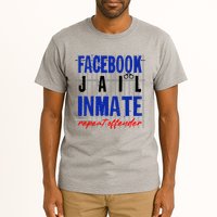 Funny Facebook Jail Inmate Repeat Offender Tall T-Shirt