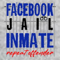 Funny Facebook Jail Inmate Repeat Offender Tall T-Shirt