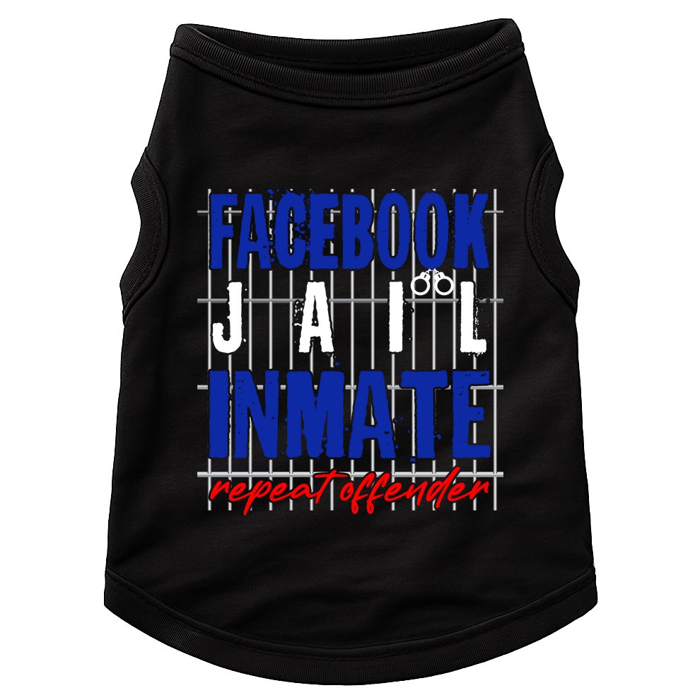 Funny Facebook Jail Inmate Repeat Offender Doggie Tank
