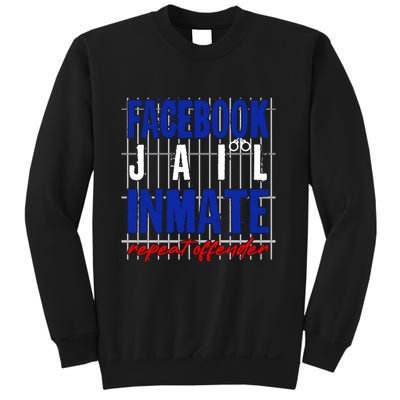 Funny Facebook Jail Inmate Repeat Offender Sweatshirt