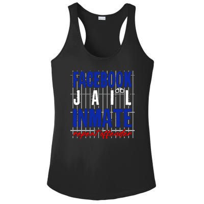 Funny Facebook Jail Inmate Repeat Offender Ladies PosiCharge Competitor Racerback Tank