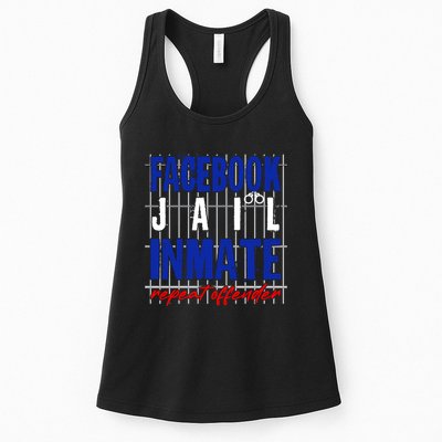 Funny Facebook Jail Inmate Repeat Offender Womens Tank Top