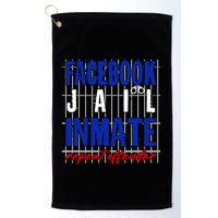 Funny Facebook Jail Inmate Repeat Offender Golf Towel