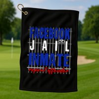 Funny Facebook Jail Inmate Repeat Offender Golf Towel