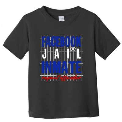 Funny Facebook Jail Inmate Repeat Offender Toddler T-Shirt
