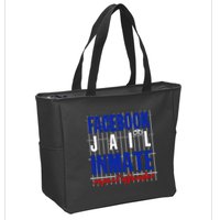 Funny Facebook Jail Inmate Repeat Offender Zip Tote Bag
