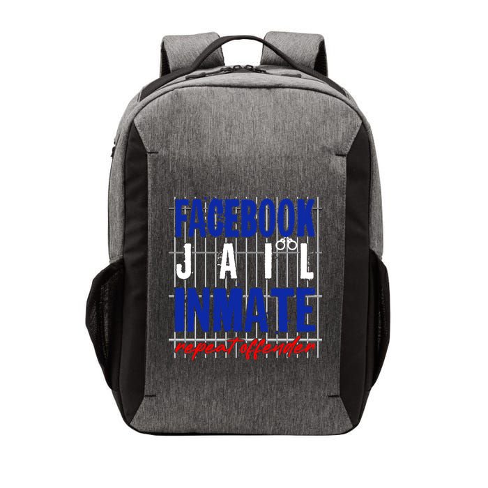 Funny Facebook Jail Inmate Repeat Offender Vector Backpack