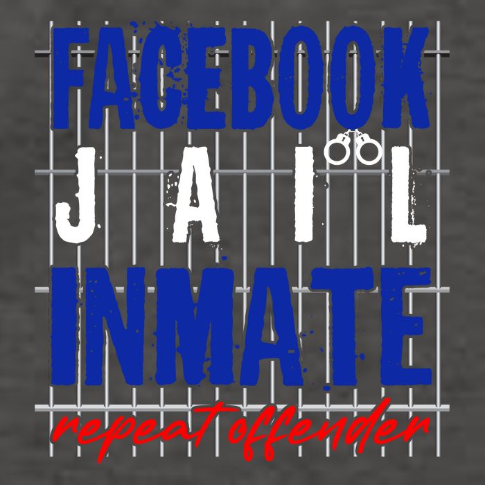 Funny Facebook Jail Inmate Repeat Offender Vector Backpack