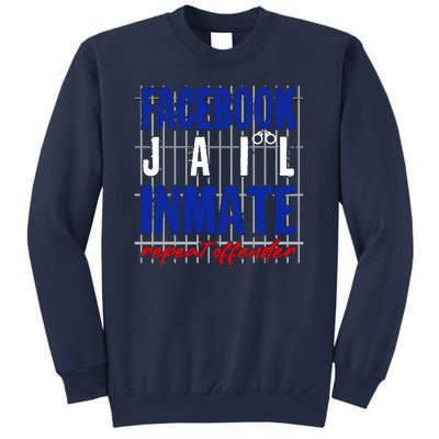 Funny Facebook Jail Inmate Repeat Offender Sweatshirt