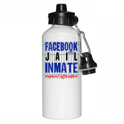 Funny Facebook Jail Inmate Repeat Offender Aluminum Water Bottle