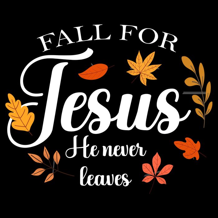 Fall For Jesus He Never Leaves Christianity 16 in Basic Backpack