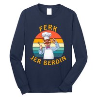 Funny Ferk Jer Berdin Swedish Chef Vintage Long Sleeve Shirt