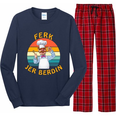 Funny Ferk Jer Berdin Swedish Chef Vintage Long Sleeve Pajama Set