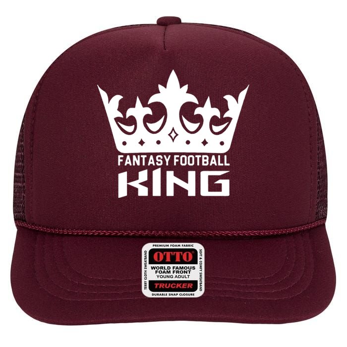 Fantasy Football King High Crown Mesh Back Trucker Hat