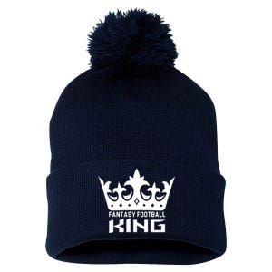 Fantasy Football King Pom Pom 12in Knit Beanie