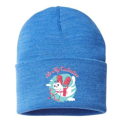 Fun Flying Kitty Cat Cupid Be My Valentine Valentine Gift Sustainable Knit Beanie