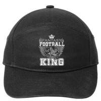 Fantasy Football King Funny Draft Day Champion Party Sports 7-Panel Snapback Hat