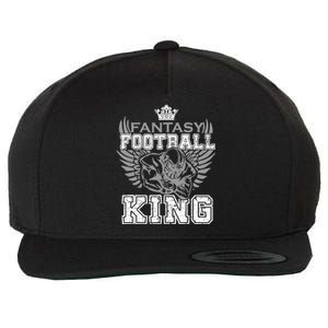 Fantasy Football King Funny Draft Day Champion Party Sports Wool Snapback Cap