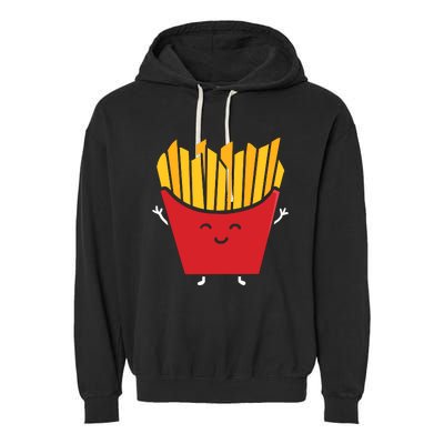 French Fries Kawaii Garment-Dyed Fleece Hoodie