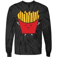 French Fries Kawaii Tie-Dye Long Sleeve Shirt