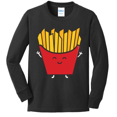 French Fries Kawaii Kids Long Sleeve Shirt