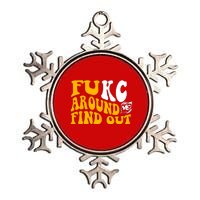 Fuck FUKC Kansas City Around Find Out Metallic Star Ornament