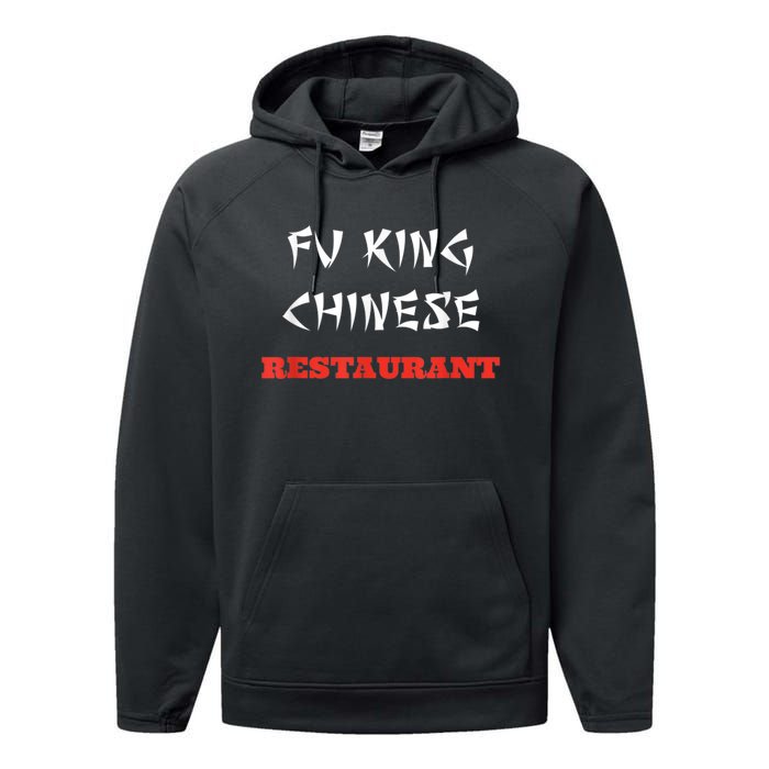 Funny Fu King Chinese Restaurant Joke Performance Fleece Hoodie