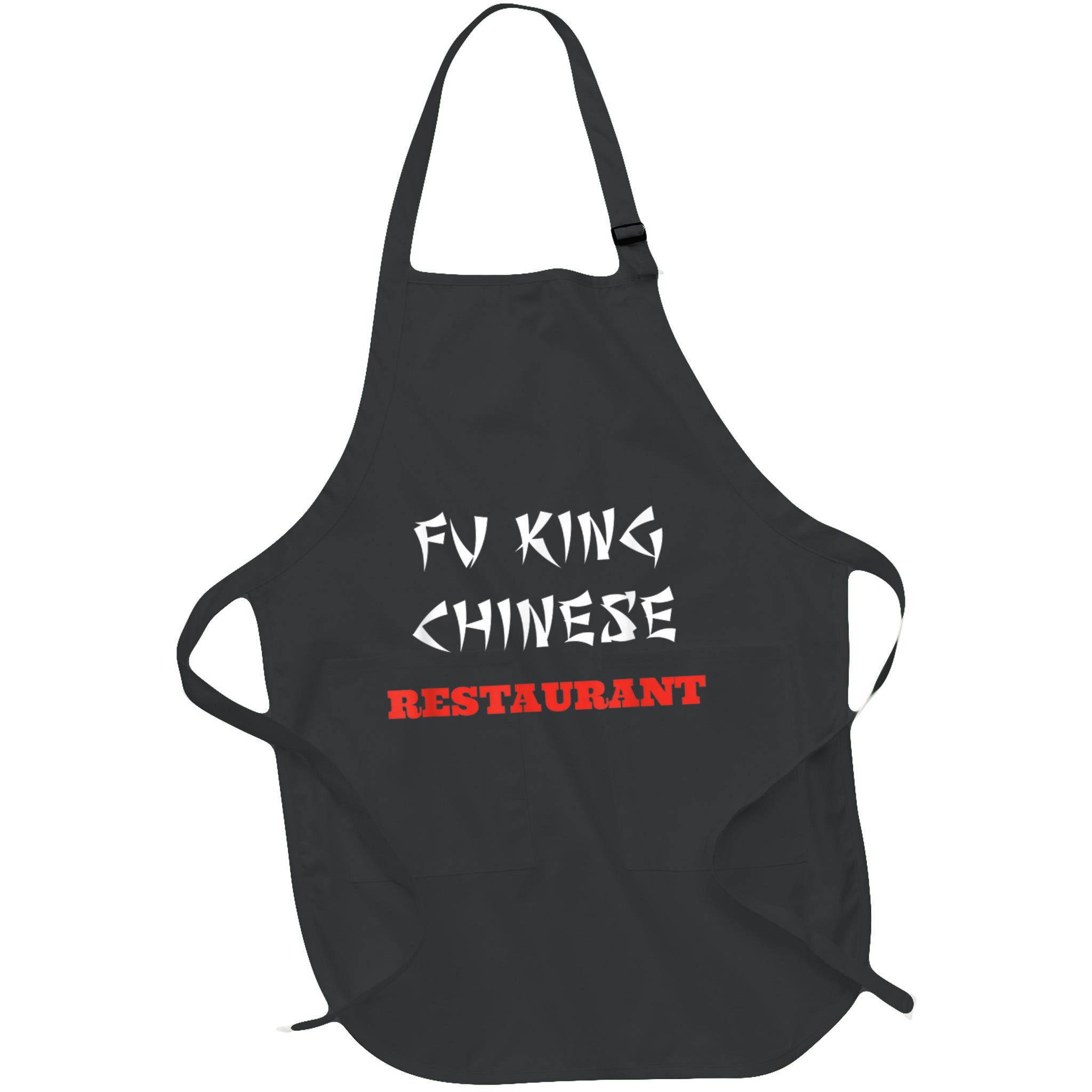 Funny Fu King Chinese Restaurant Joke Apron