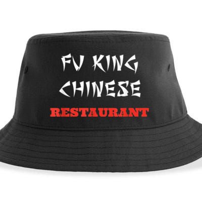 Funny Fu King Chinese Restaurant Joke Sustainable Bucket Hat