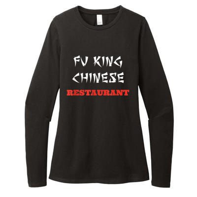 Funny Fu King Chinese Restaurant Joke Womens CVC Long Sleeve Shirt