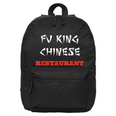 Funny Fu King Chinese Restaurant Joke 16 in Basic Backpack