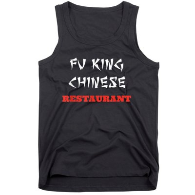 Funny Fu King Chinese Restaurant Joke Tank Top