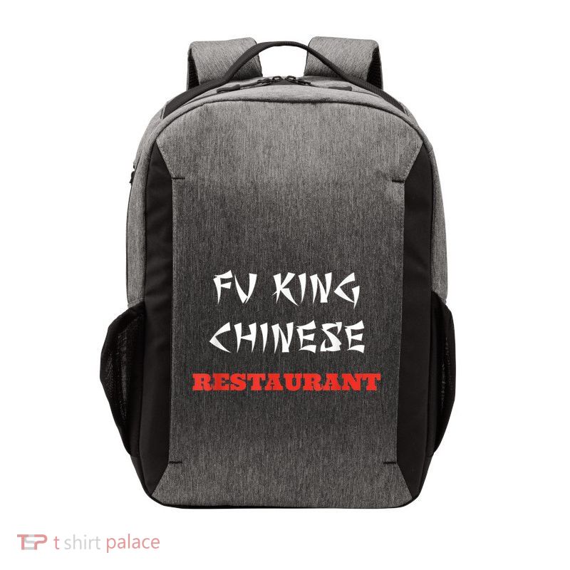 Funny Fu King Chinese Restaurant Joke Vector Backpack