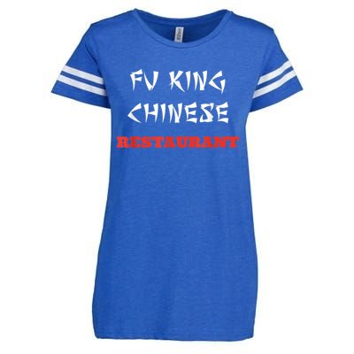 Funny Fu King Chinese Restaurant Joke Enza Ladies Jersey Football T-Shirt