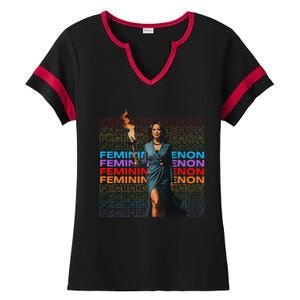 Femininomenon Funny Kamala Harris Gift Ladies Halftime Notch Neck Tee