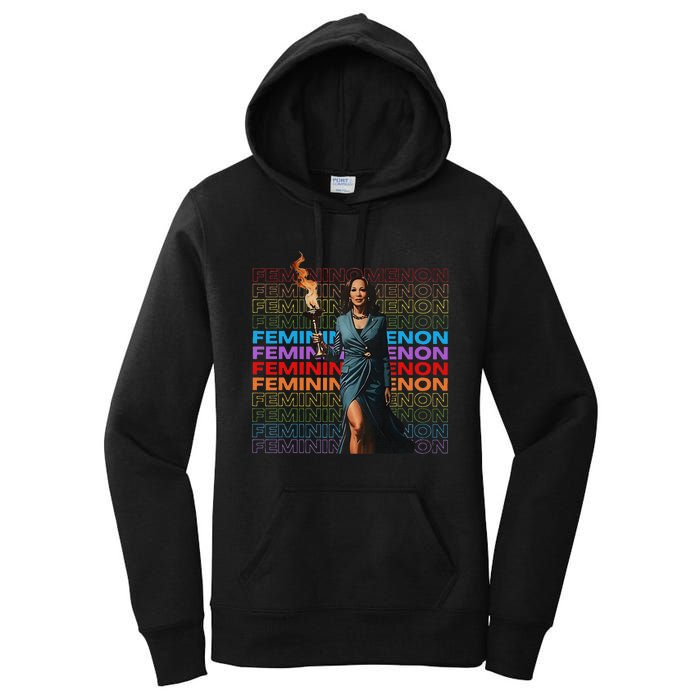 Femininomenon Funny Kamala Harris Gift Women's Pullover Hoodie