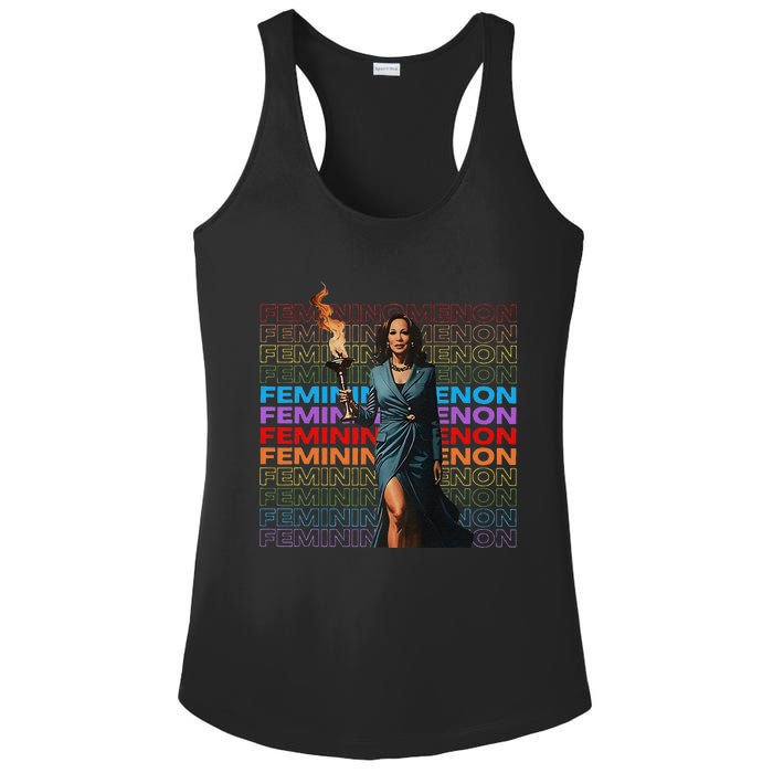 Femininomenon Funny Kamala Harris Gift Ladies PosiCharge Competitor Racerback Tank